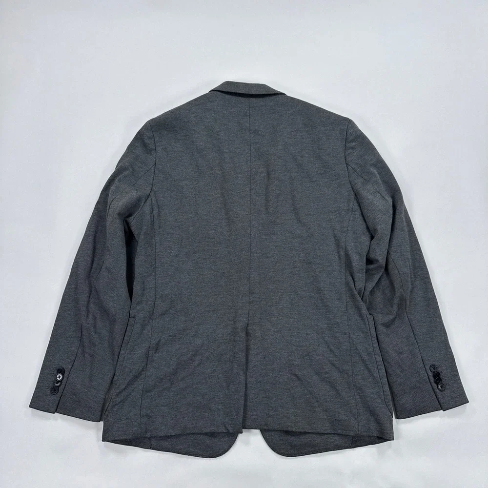 Banana Republic Mens Blazer 40R Charcoal Grey Slim Fit Half Lined Sport Coat
